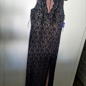Black/Nude Formal Women's Dress